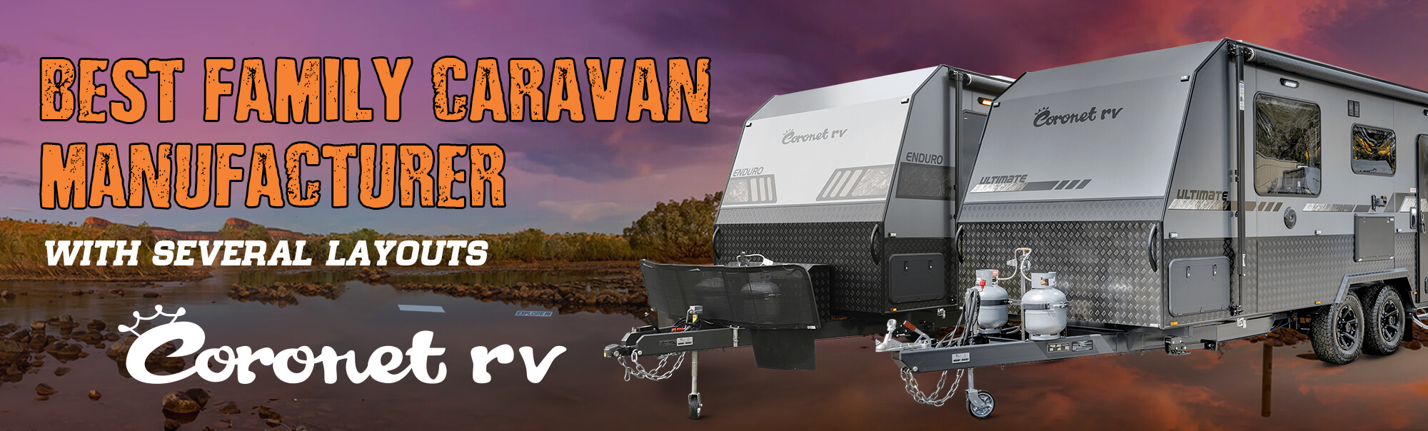 Coronet RV - best family caravan manufacturer with several layouts
