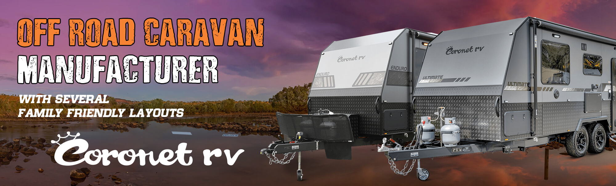 Coronet RV - family friendy off road caravan manufacturer