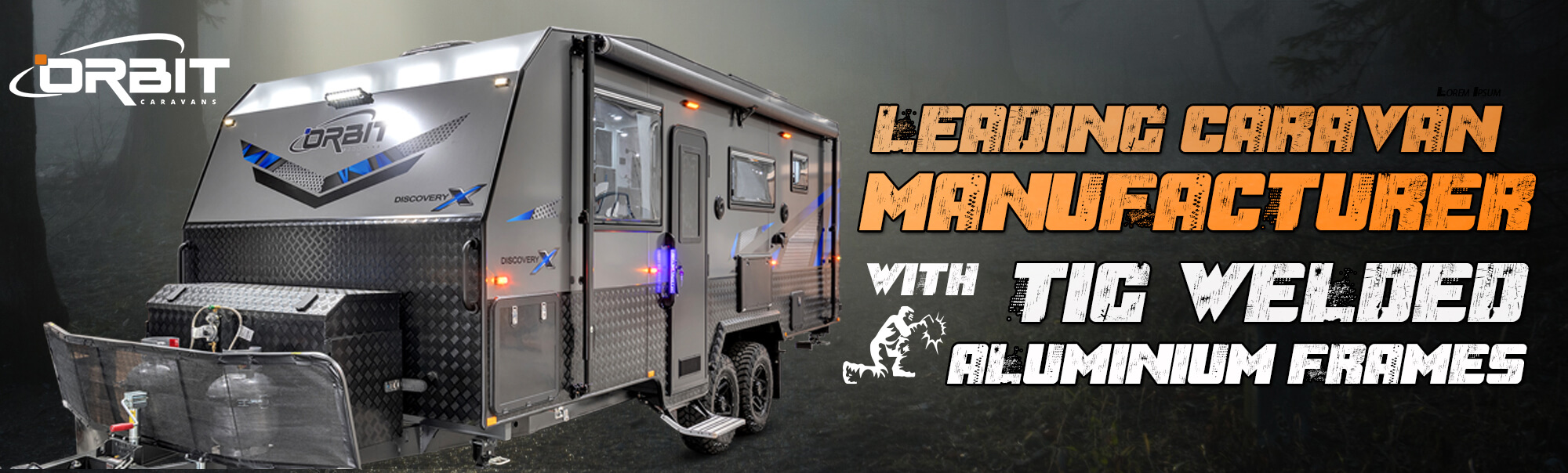 Orbit Caravans - leading caravan manufacturer with TIG-welded aluminum frames