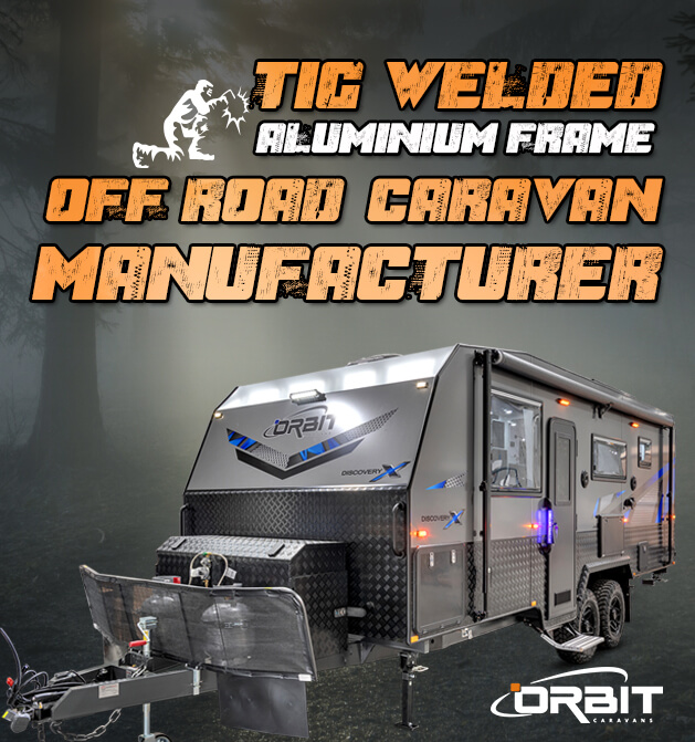 Orbit Caravans - tig welded aluminium frame off road caravan manufacturer